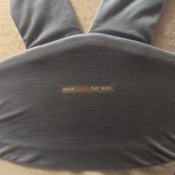 2 Aerie Bralettes. Size: Large. Gently Worn. Blue and Pink. - Picture 7 of 8